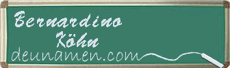 Bernardino Köhn Visitenkarte